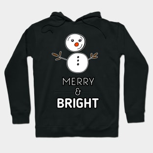 Merry & Bright Snowman Hoodie